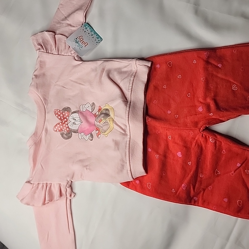 Disney Minnie Mouse Girls Sweat Outfit